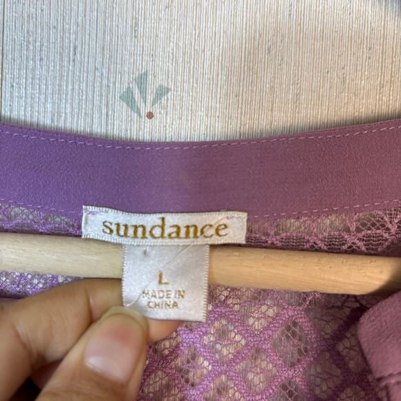 Sundance Maxine Lace Purple Dress Size Large Tassel Relaxed Boho Mystic Cocktail - Picture 11 of 11